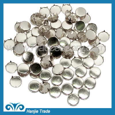 Silver Round Spot Stud Flat Top Nailhead for Shoes