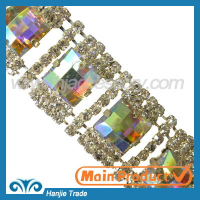 New fashion crystal rhinestone trimming for clothing accessories