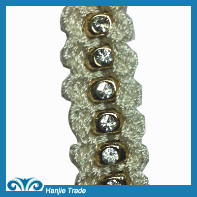 Fashion Metal Bead Lace For Garment