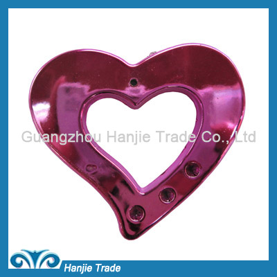 Wholesale heart shape plastic buckles for decoration