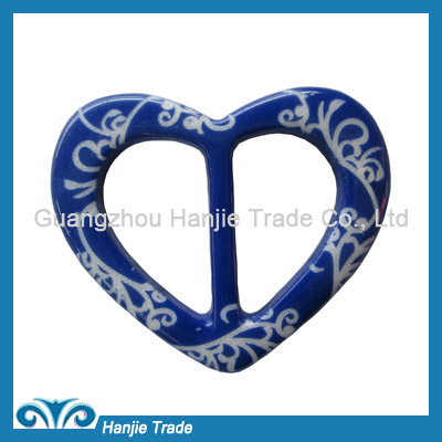 Wholesale blue heart shape plastic buckles